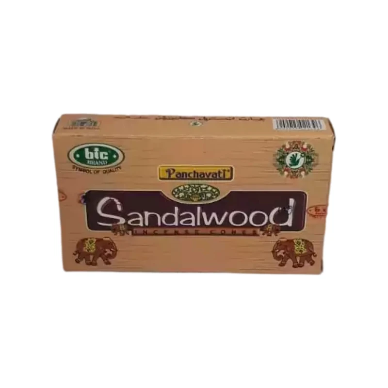 عود بیک مدل آبشاری طرح sandal wood بسته 10 عددی
