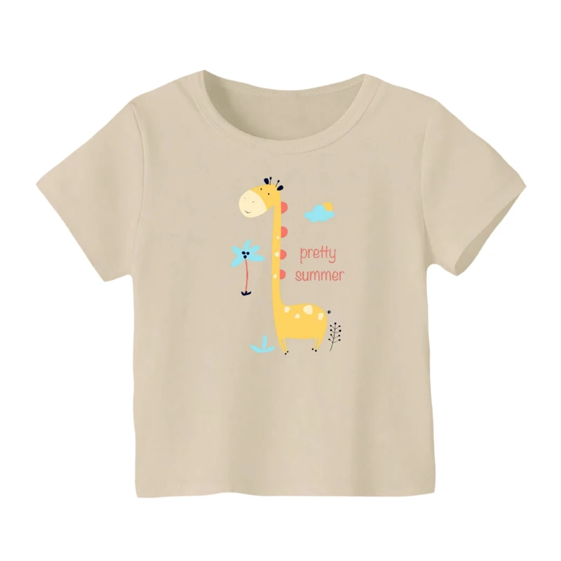 تی شرت آستین کوتاه بچگانه مدل زرافه کد ۲۴