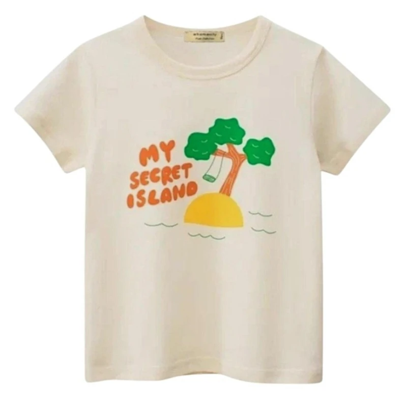 تی شرت آستین کوتاه دخترانه مدل MDSS-CG7709