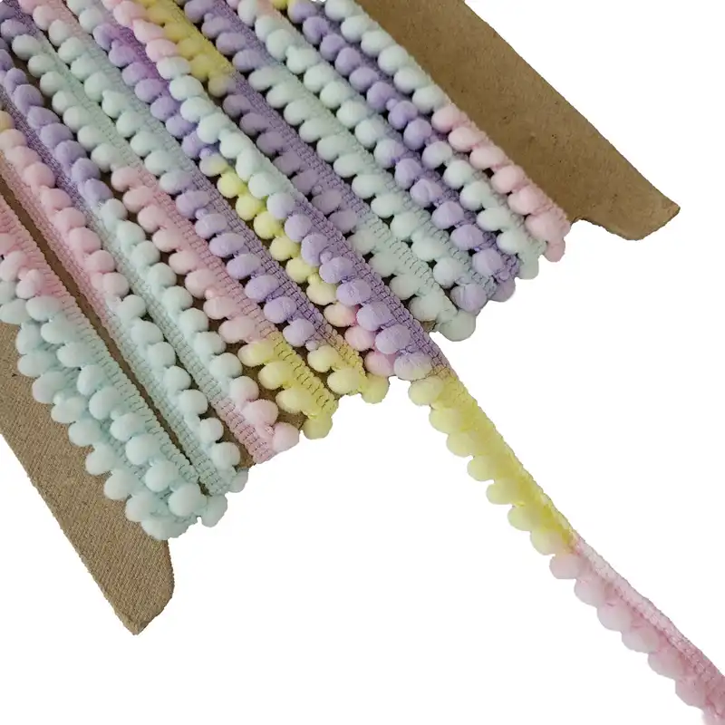 نوار پوم پوم مدل پاستیلی کد P2 طول دو متر