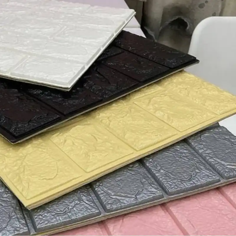 دیوارپوش مدل فومی طرح اجری بسته 4 عددی