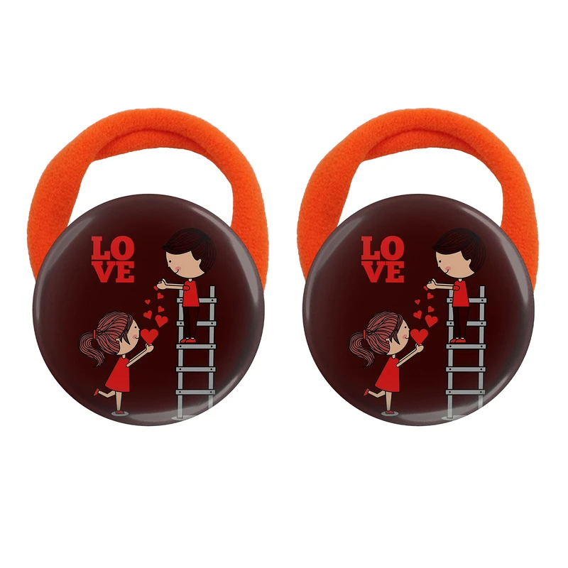 کش مو زنانه مدل love کد 1001 بسته دو عددی