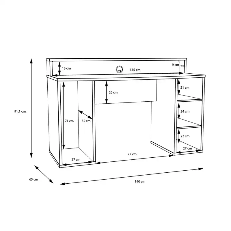 میز استودیو مدل DF990L