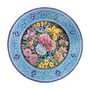 بشقاب میناکاری مسی کد 139