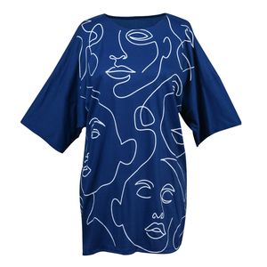 نقد و بررسی تی شرت آستین کوتاه زنانه کد brfp-426 رنگ آبی تیره توسط خریداران