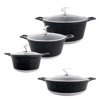 سرویس قابلمه گرانیتی 8 پارچه نیو لایف مدل AFRA-6309