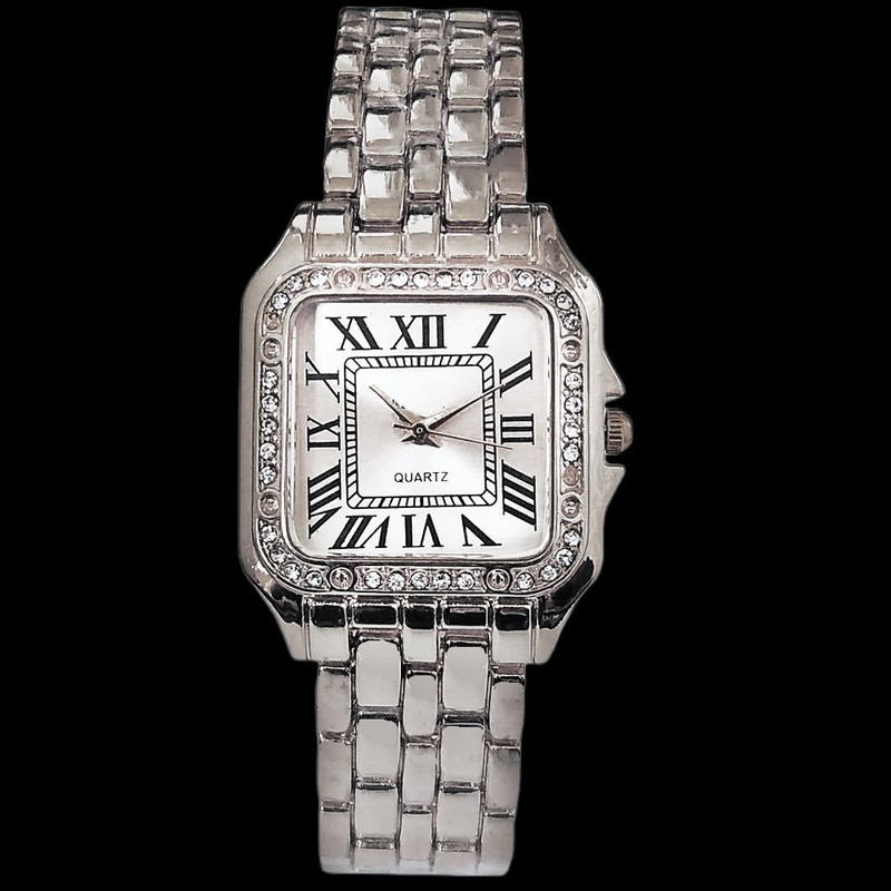 ساعت مچی عقربه ای زنانه مدل یونانی دورنگین 01