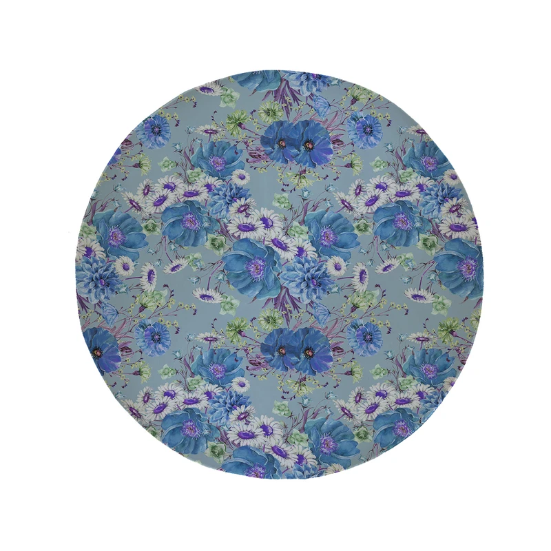 پادری مدل دایره طرح گل کد 5880 سایز 90 × 90 سانتی متر