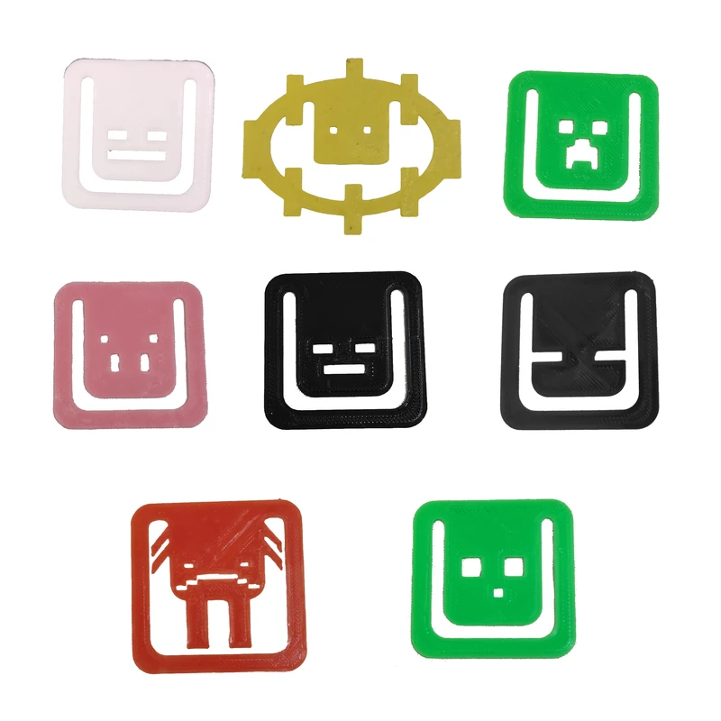 گیره نگهدارنده صفحه کتاب مدل ماینکرفت مجموعه 8 عددی