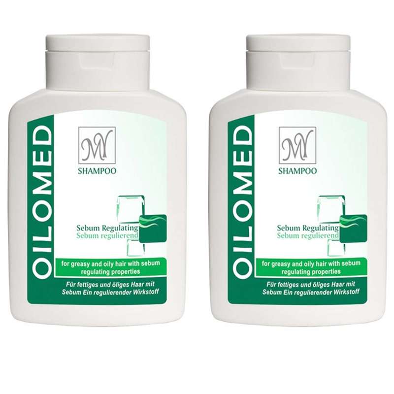 شامپو مو مای مدل Oilomed حجم 200 میلی لیتر مجموعه 2 عددی
