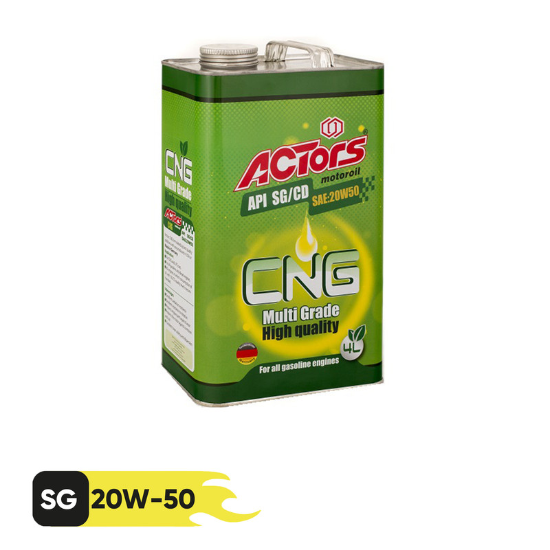 روغن موتور آکتورس مدل 20W50 SG/CD حجم  4 لیتر