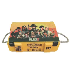 جعبه هدیه طرح red dead rdemption 2 مدل جعبه مهمات  کد 05
