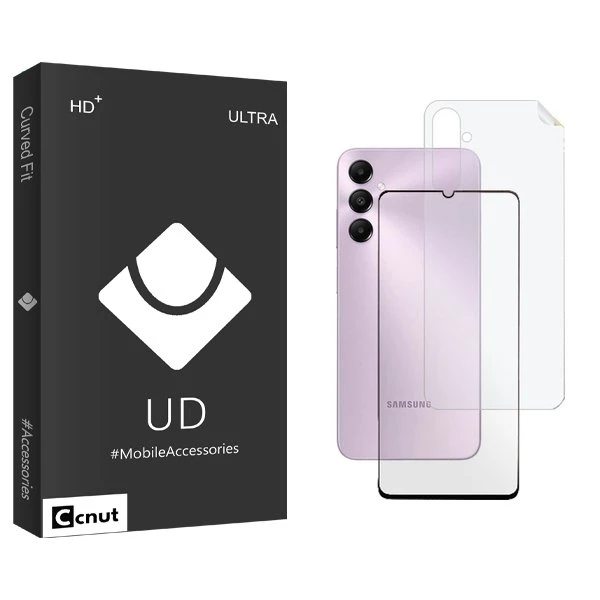 محافظ صفحه نمایش شیشه ای کوکونات مدل UDB مناسب برای گوشی موبایل سامسونگ Galaxy A25  به همراه محافظ پشت گوشی