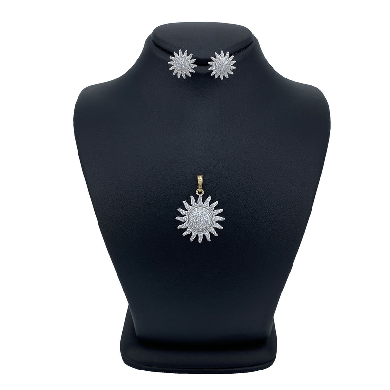 نیم ست زنانه ژوپینگ طرح خورشید کد M3003