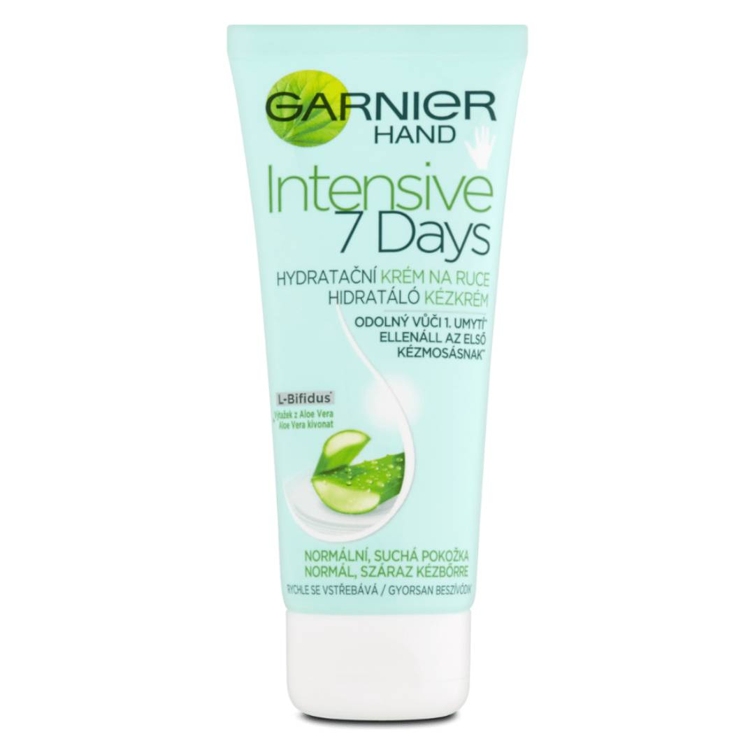 کرم مرطوب کننده دست گارنیه سری Intensive 7 Days مدل ALOE VERA حجم 100 میلی لیتر