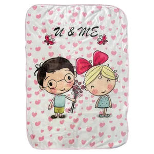 پتو شادیلون مدل girl & boy سایز 110x140 سانتی متر