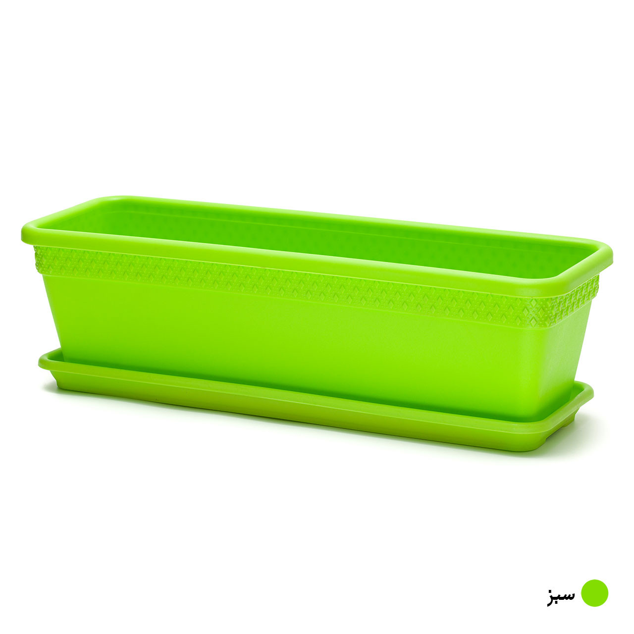 گلدان مدل پلاستیکی مستطیلی کد 603