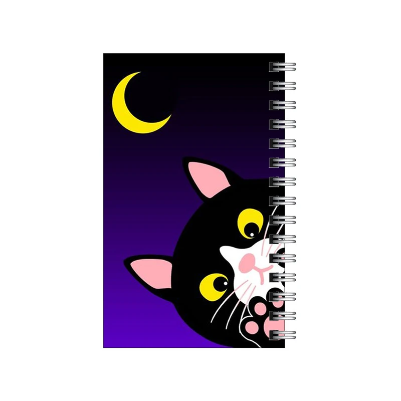 دفترچه یادداشت مدل to do list طرح گربه و ماه کد 7080585