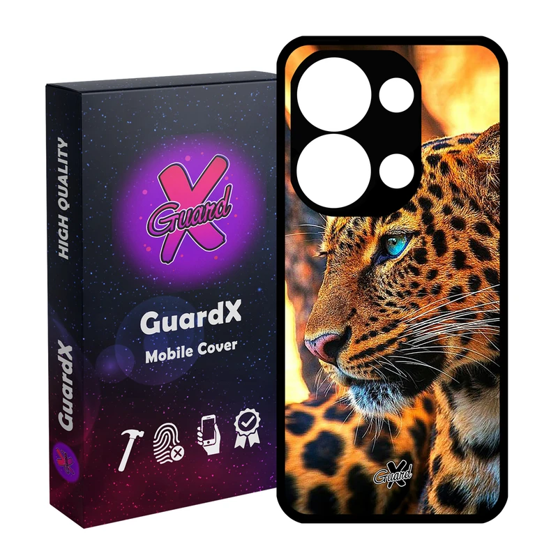 کاور گارد ایکس طرح پلنگ مناسب برای گوشی موبایل شیائومی Redmi Note 13 Pro 4G / Poco M6 Pro 4G