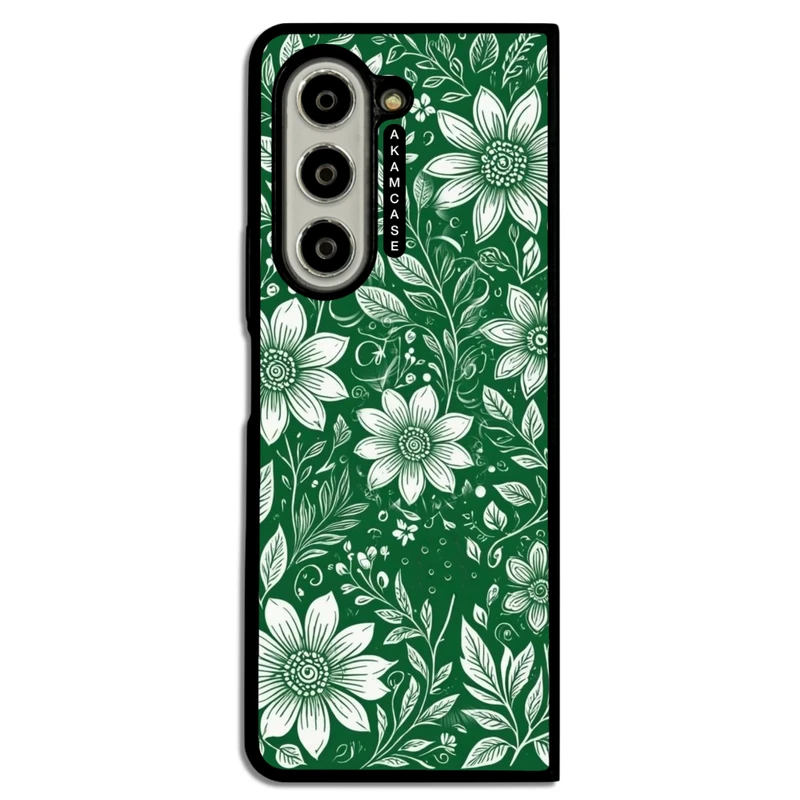 کاور آکام مدل AMC-WSGZFOLD5-FLOWERS-17 مناسب برای گوشی موبایل سامسونگ Galaxy Z Fold 5