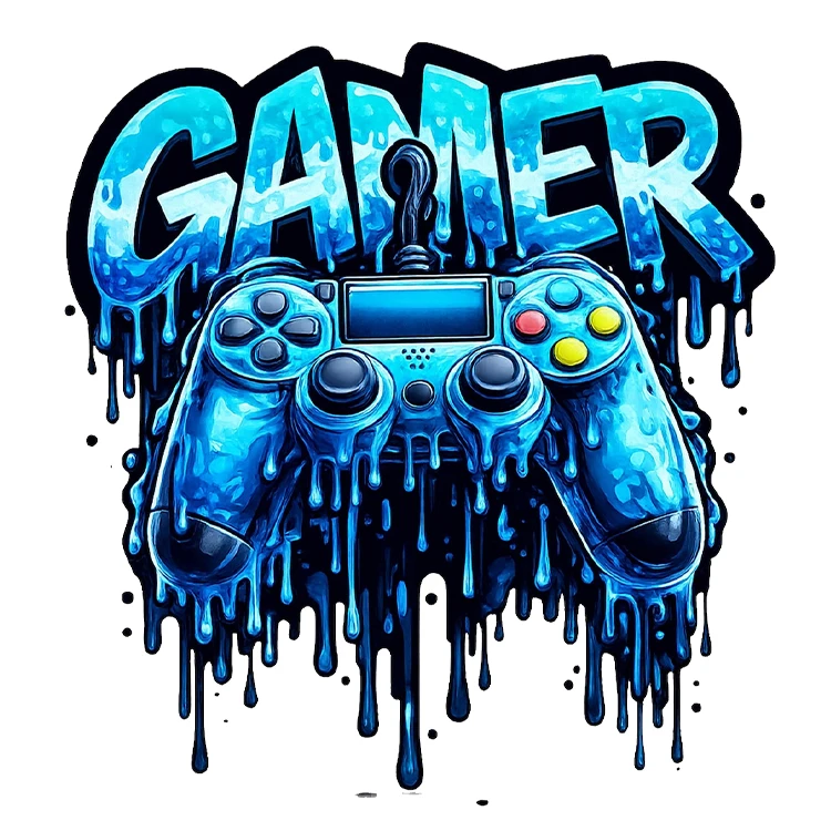 استیکر پارچه و لباس پاد آفرین مدل گیم پلی استیشن گیمر پی اس فایو کد S5049