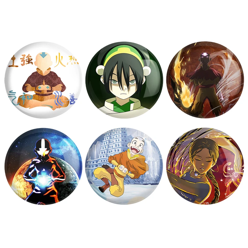 مگنت خندالو طرح انیمه آواتار کد 563B مجموعه 6 عددی