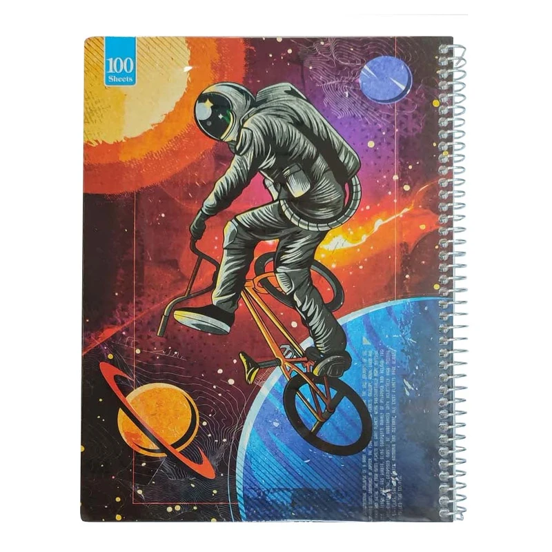 دفتر مشق 100 برگ عرش مدل فضانورد