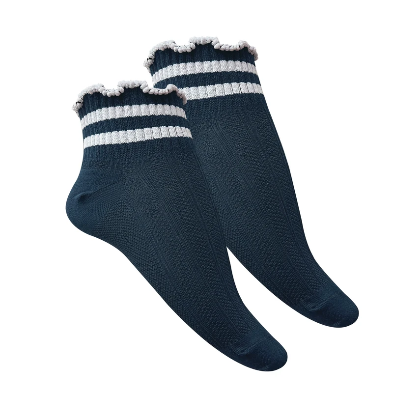 جوراب زنانه تن پوش هنگامه مدل سوزنی دوخط کش کنگره ای کد U02
