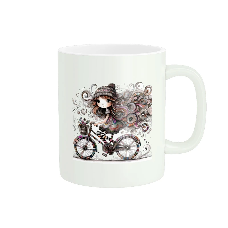 ماگ پاد آفرین طرح دخترک کد 669