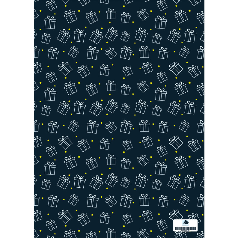 کاغذ کادو آسمان شهر طرح هدیه ستاره کد 117 بسته 5 عددی