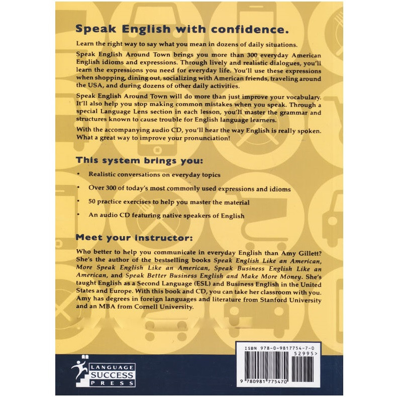 کتاب Speak English Around Town اثر Amy Gillett انتشارات Language Success Press