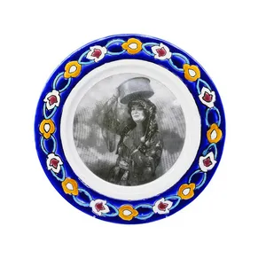 بشقاب دیوارکوب چینی مدل زن