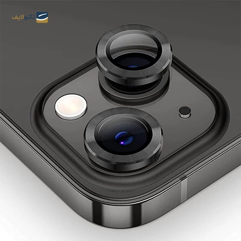 محافظ لنز دوربین شیشه‌ای مدل رینگی  مناسب برای گوشی موبایل اپل iphone15