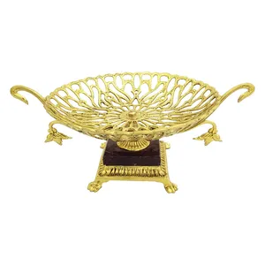 میوه خوری برنجی مدل پایه سنگی کد 1052