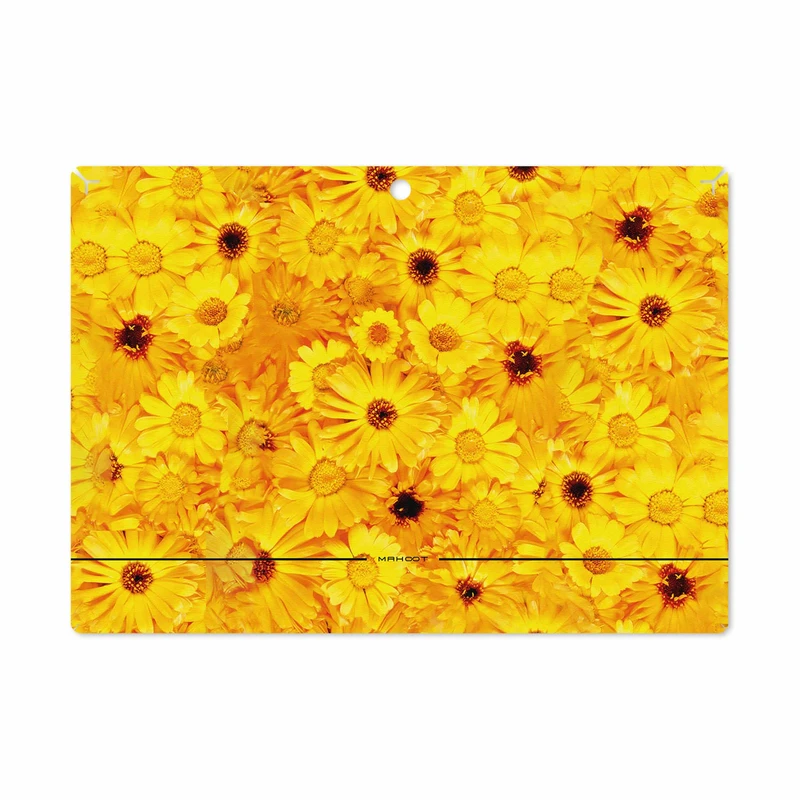 برچسب پوششی ماهوت مدل Yellow-Flower مناسب برای تبلت لنوو Miix 320 2017