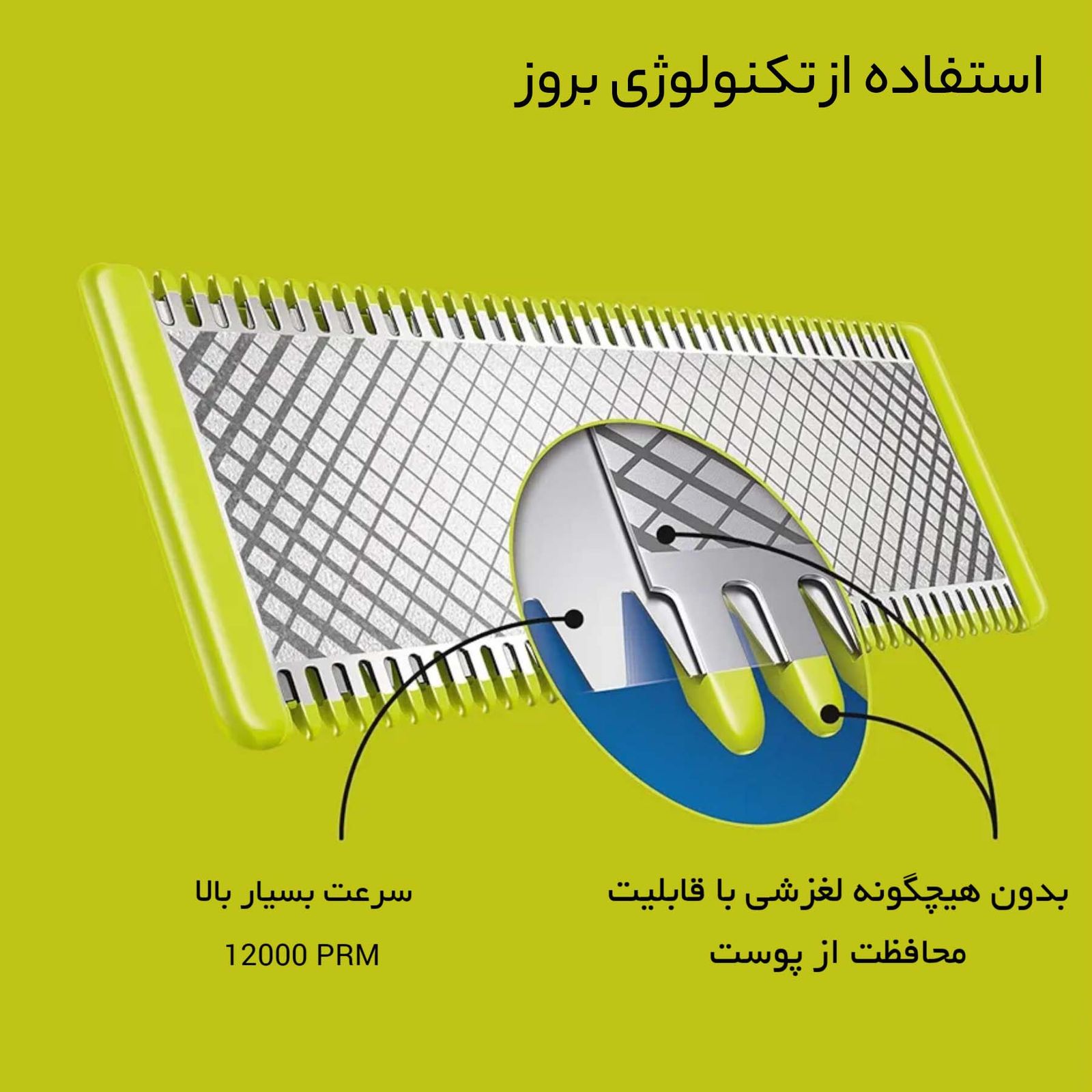 ماشین اصلاح موی صورت فیلیپس مدل QP2824 -  - 15
