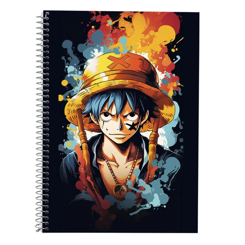 دفتر زبان 50 برگ مدوپد مدل سه خط طرح وان پیس One Piece کد DF11648