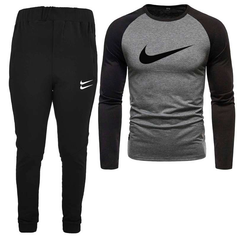 ست تی شرت و شلوار مردانه مدل 04081729 رنگ طوسی