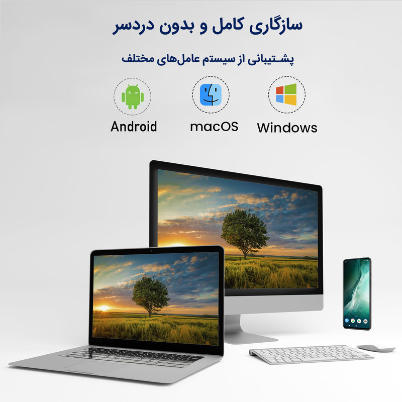 هاب 8 پورت USB-C به HDMI سیپولار مدل 8in1 SP-HU879
