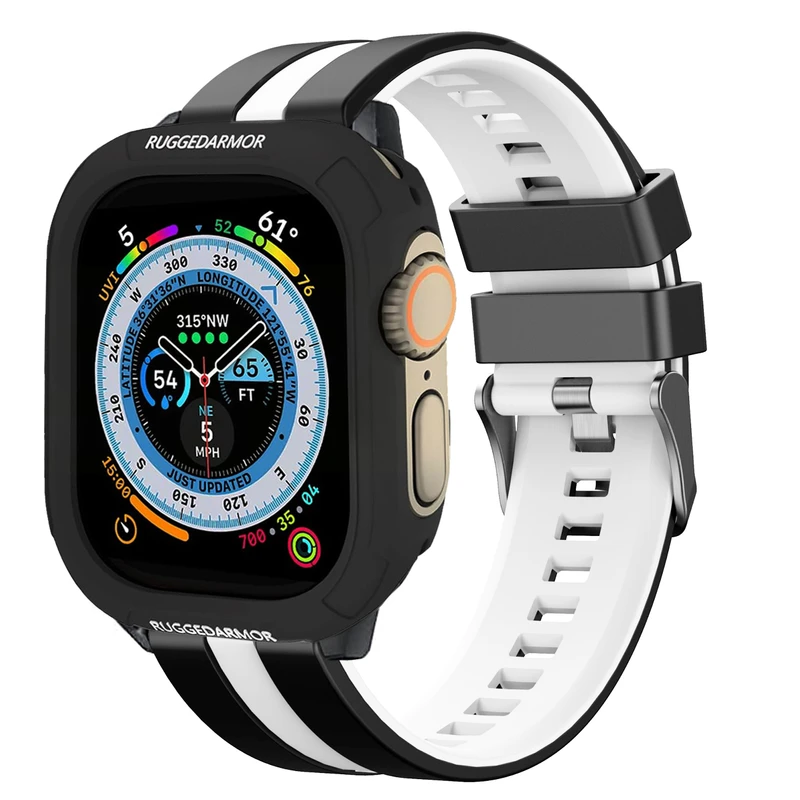 بند اسپریگ مدل Ferrer Rugged مناسب برای اپل واچ 49 میلی متری سری Ultra / Ultra 2 / Ultra 3 به همراه کاور