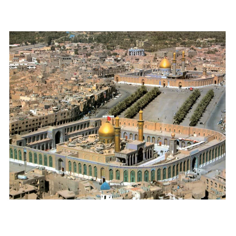 پرچم مدل تصویر قدیمی از بین الحرمین امام حسین (ع) کد 5000137-140110