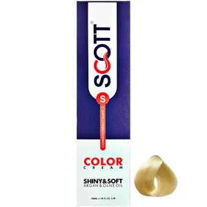 رنگ مو اسکاتس سری High Lights شماره CV12 حجم 100 میلی لیتر رنگ سوپر بلوند پلاتینه صدفی مرواریدی