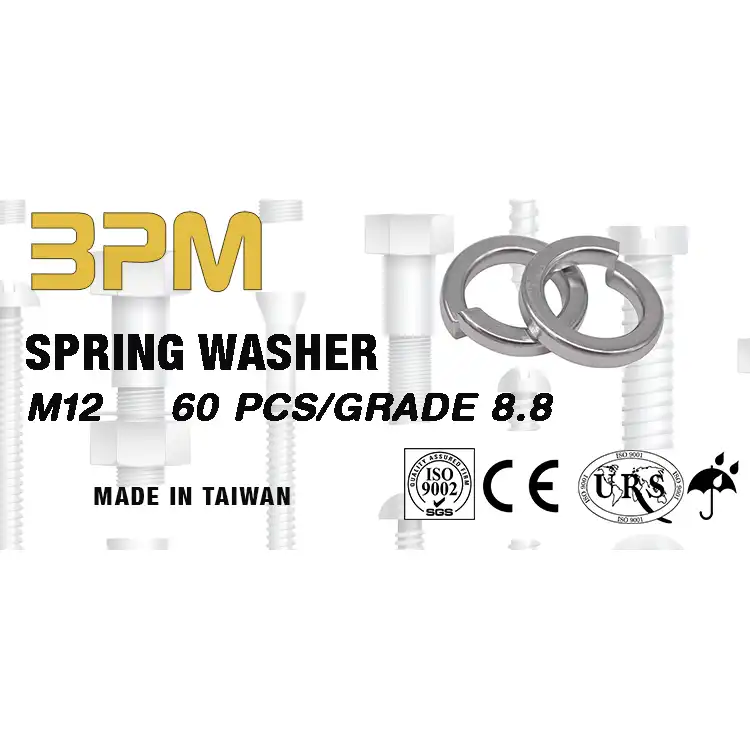 واشر فنری مدل BPM-SE12 بسته 60 عددی