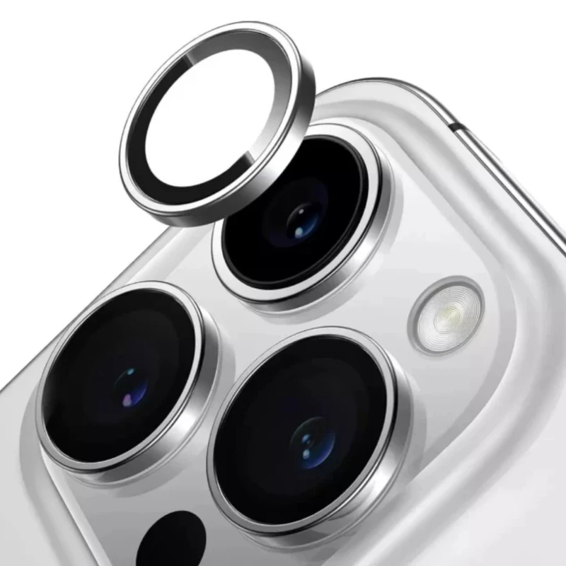 محافظ لنز دوربین فلزی مدل LENS FILM مناسب برای گوشی موبایل IPHONE 15 Pro Max