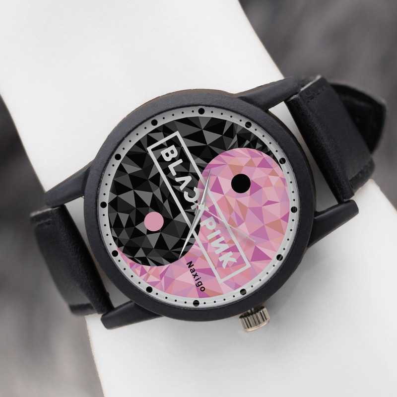 ساعت مچی عقربه ای ناکسیگو مدل شخصیت های بلک پینک کد LF14317