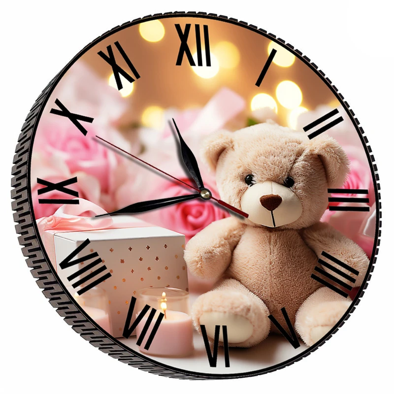 ساعت دیواری کودک مدل خرس