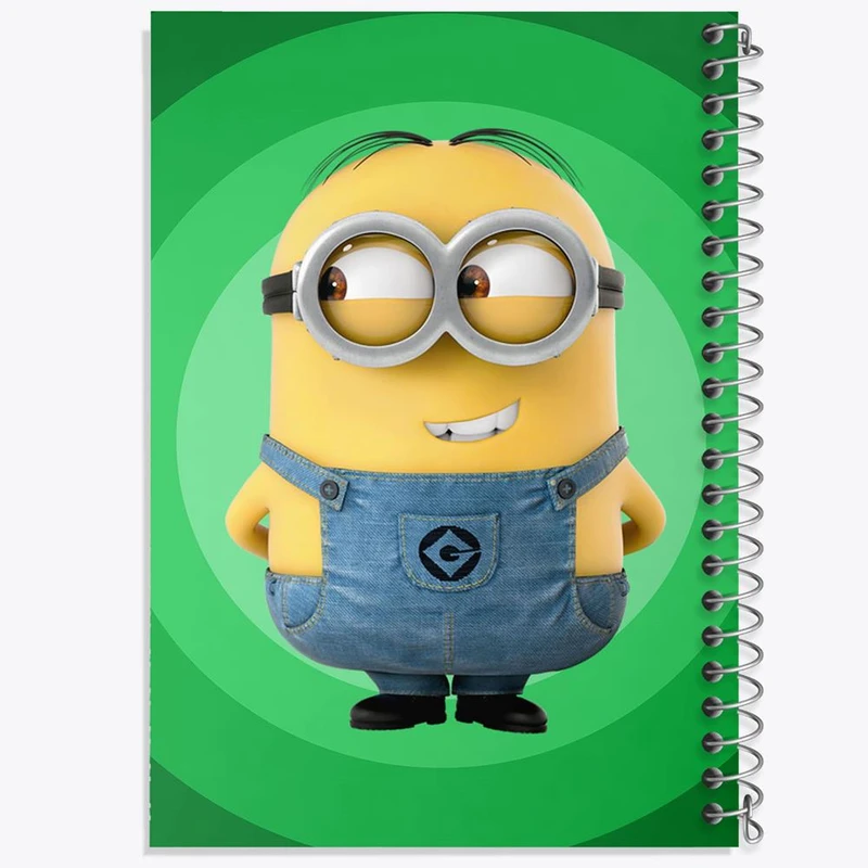 دفتر ژورنال نویسی 50 برگ خندالو مدل نقطه ای طرح مینیون Minions کد 2452