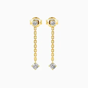 گوشواره طلا 18 عیار زنانه قیراط کد GH5953