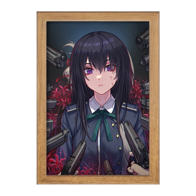 تابلو خندالو مدل تاکینا انیمه لیکوریس ریکویل Lycoris Recoil  کد 22969