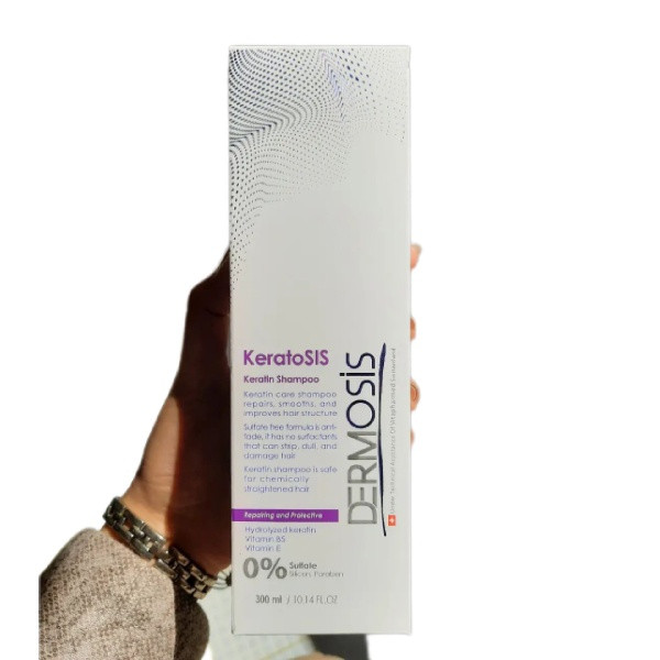 شامپو تقویت کننده و ترمیم کننده مو درموسیس مدل KeratosIs حجم 300 میلی لیتر شامپو تقویت کننده و ترمیم کننده مو درموسیس مدل KeratosIs حجم 300 میلی لیتر